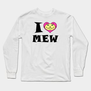 I HEART Cat - SUNNY YELLOW KITTY Long Sleeve T-Shirt